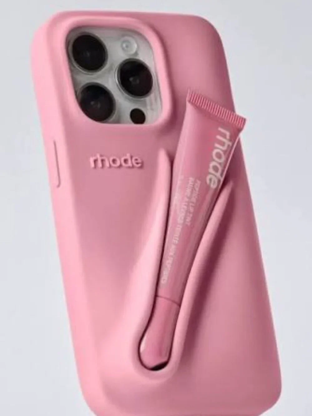 Rhode iPhone16 ProMax Case Sweet Pea Ltd Ed Fits Peptide Lip Tint 6.5x3.25